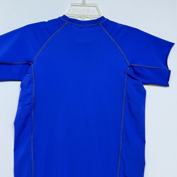 Mens Kekly’s Surf Shop Rash Guard Shirt Short Sleeve Compression Size M Blue - Picture 4 of 16